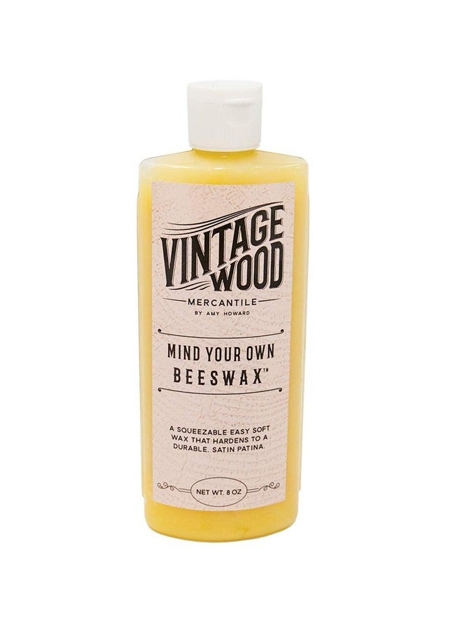 Amy Howard at Home Mind Your Own Beeswax for Vintage and Antique Furniture Restoration | Provides Honey-Hued Distressed Protective Finish and Seal | Fast 20-Minute Drying Time | 8oz Soft Wax Bottle - Image 1